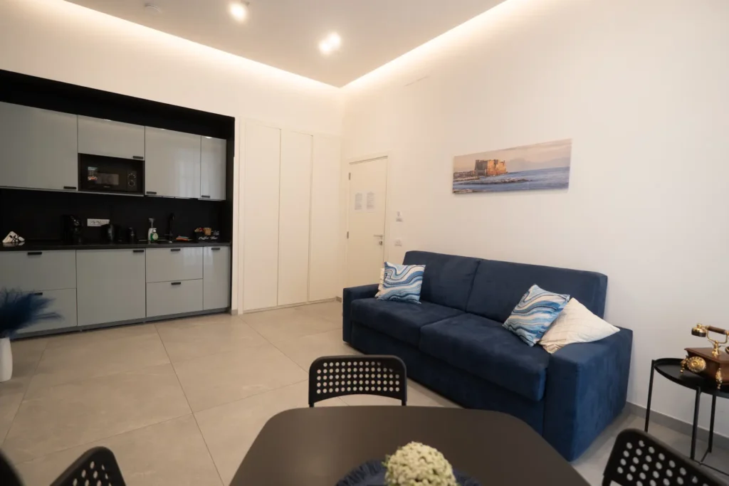 Living con divano letto della camera Zaffiro