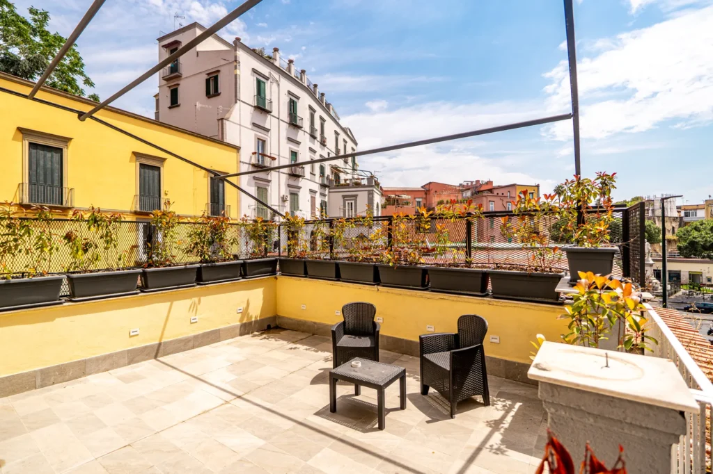 Terrazzo privato dell’appartamento Ametista